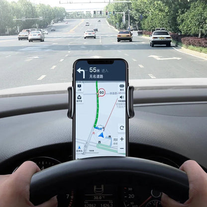 Suporte giratório 360 para celular automotivo, suporte universal para painel de carro, suporte para aderência automática, suporte fixo para celular