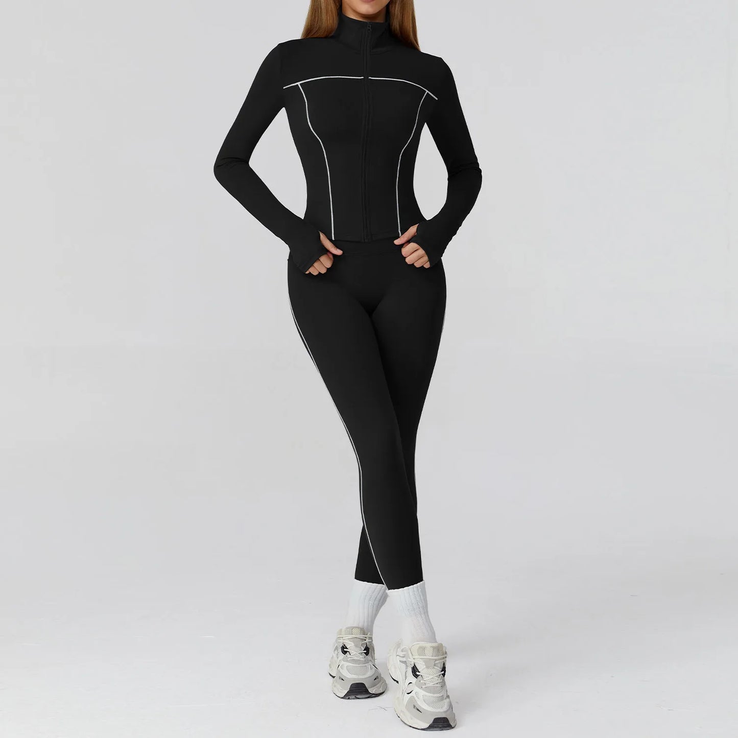 Yoga Set 2/3PCS Sports Outfits Women Clothes Fitness Tracksuit Gym Legging Workout Long Sleeved Female Bra Yoga Suit Sportswear