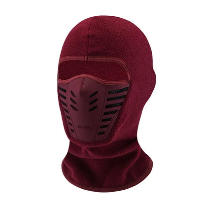 Motorcycle Mask Fleece Thermal Neck Full Face Mask Keep Warm Riding Balaclava Biker Ski Winter Windproof Dustproof Face Shield