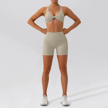 2PCS Yoga Suit Sports Set Women Quick-Drying Gym Set Women Tracksuit Running Workout Long Sleeve Sports Shirt Yoga Clothing