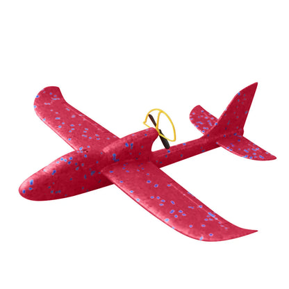 Electric Foam Plane Glider Hand Throw Airplane with LED Light Automatic Flight Planes Outdoor Kids Toys for Children Boys Gifts