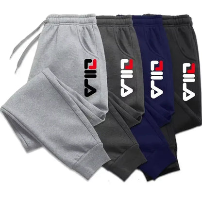 Autumn Winter Men's Joggers Drawstring Casual Pants Fleece Sweatpants Workout Running Gym Fitness Sports Trousers WK007