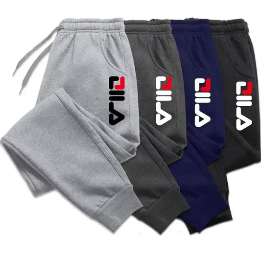 Autumn Winter Men's Joggers Drawstring Casual Pants Fleece Sweatpants Workout Running Gym Fitness Sports Trousers WK007