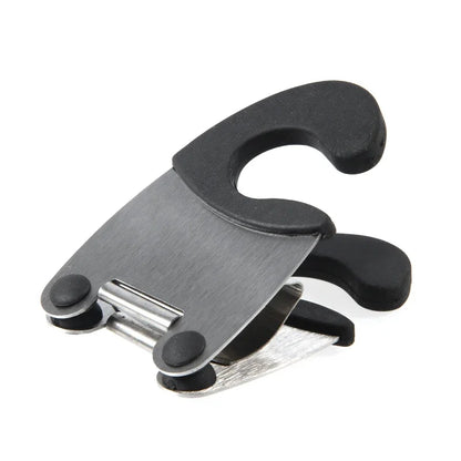 1Pcs Stainless Steel Pot Side Clips Anti-scalding Spoon Holder Kitchen Gadgets Rubber Kitchen Gadgets