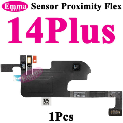 Original Earpiece Sensor Proximity Flex Cable Light for iPhone 13 Pro Max 15 14 Plus Mini Mic Ear Speaker Microphone Repacement