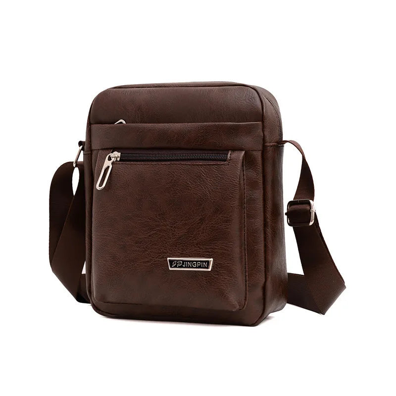 Men's Genuine Leather Crossbody Shoulder Bags High quality Tote Fashion Business Man Messenger Bag Leather Bags fanny pack