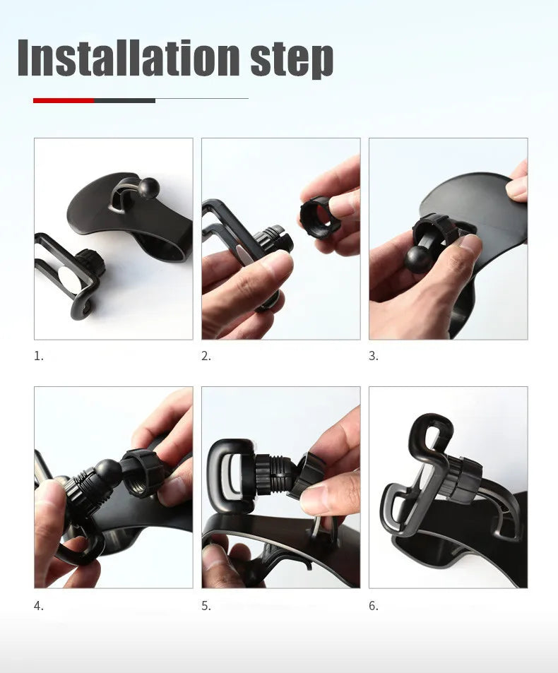Suporte giratório 360 para celular automotivo, suporte universal para painel de carro, suporte para aderência automática, suporte fixo para celular