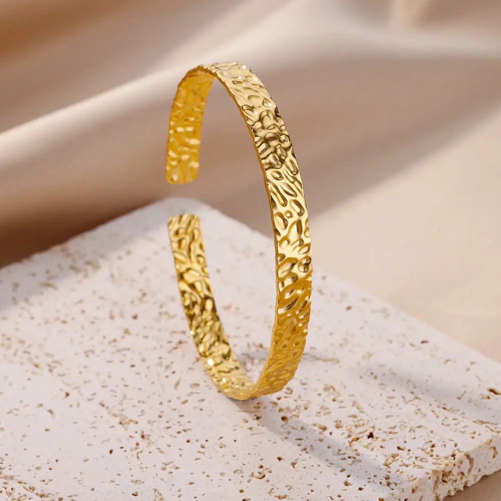 Stainless Steel Bangles Bracelets for women Trendy Aesthetic Opening Bangles Jewelry Wedding Gift pulseras mujer bijoux