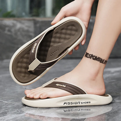 Outdoor Anti-skid Lightweight Mens Flip Flop Summer Casual Men’s Beach Shoes Classic Style Trendy Cozy Holiday Sandals for Man