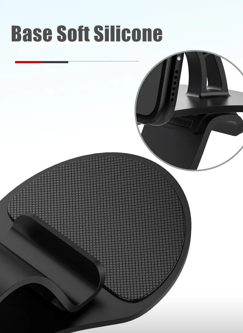 Suporte giratório 360 para celular automotivo, suporte universal para painel de carro, suporte para aderência automática, suporte fixo para celular