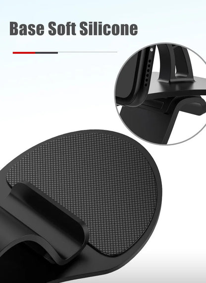 Suporte giratório 360 para celular automotivo, suporte universal para painel de carro, suporte para aderência automática, suporte fixo para celular