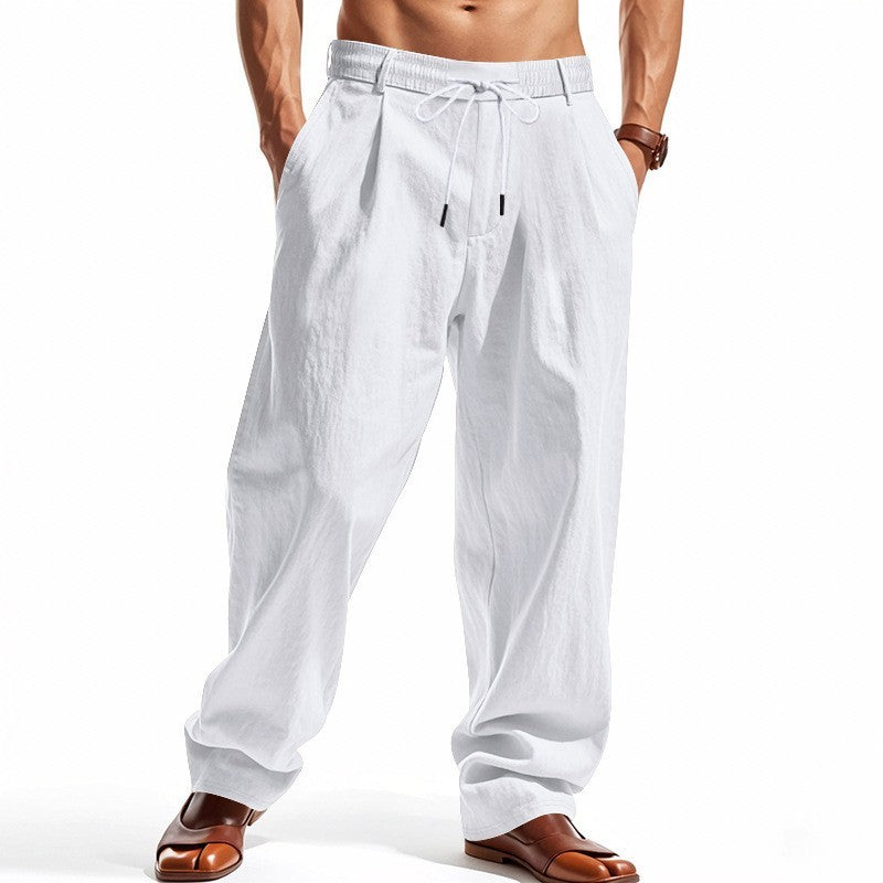 Simple Trendy Wide-leg Beach Sports Trousers For Men