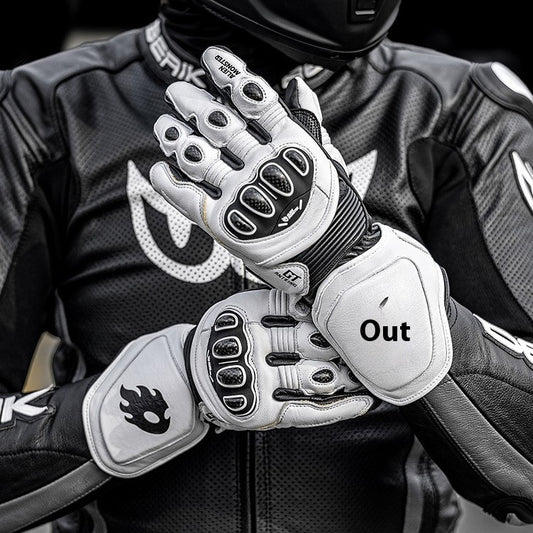 Glove Motorcycle Track Carbon Fiber Long