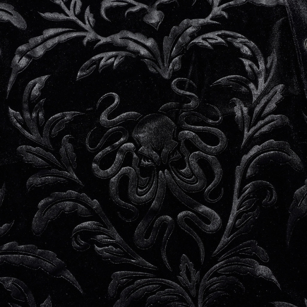 Gothic Court College Style Velvet Men's Shirt