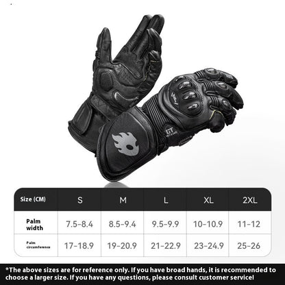 Glove Motorcycle Track Carbon Fiber Long