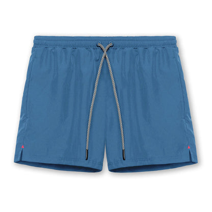 Crazy Muscle Men's Athletic Shorts Loose Running Training Solid Color Slit Polyester Woven Quick-drying Shorts