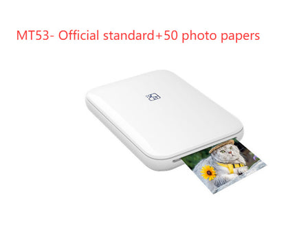 Color Photo Printer Portable Full Color Wireless Photo Printer USB Bluetooth Thermal Sublimation Printer
