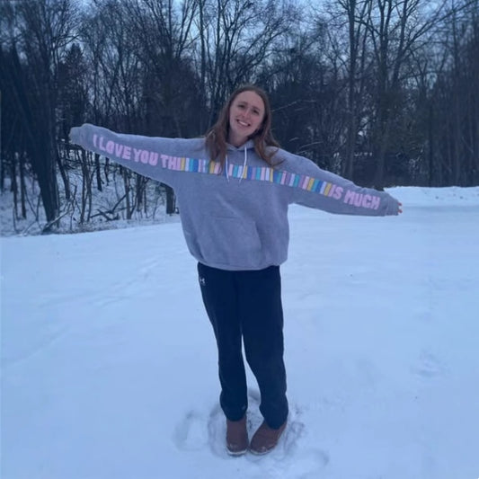 Rainbow Bar Hoodie, Retro Long-Sleeved Sweater