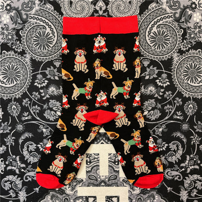 Medium Sock Funny Hot Dog Dachshund