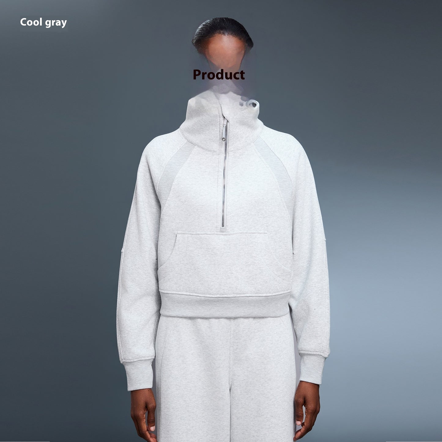 Sports Sweater Women's Turtleneck Pullover Jacket