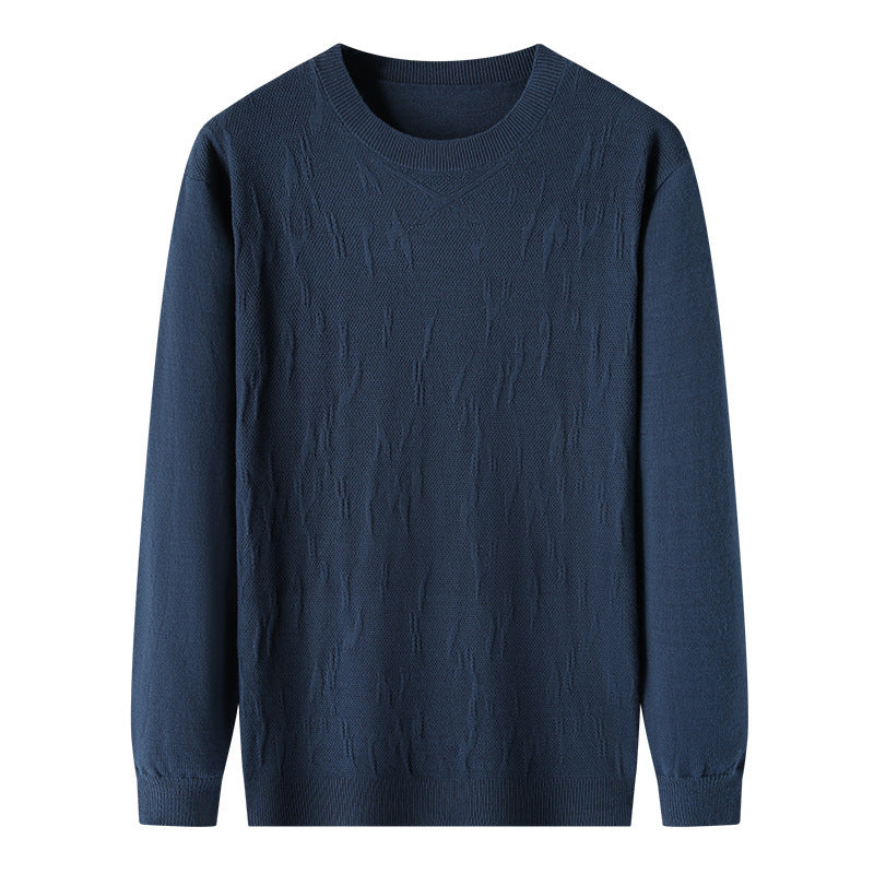 Spring And Autumn Men's Solid Color Sweater