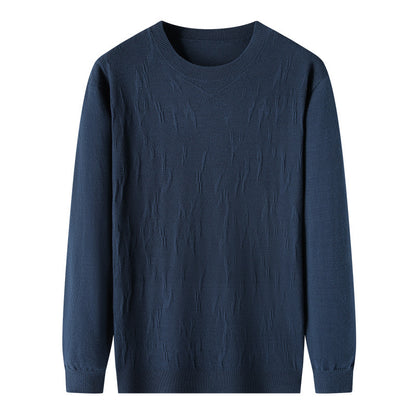 Spring And Autumn Men's Solid Color Sweater