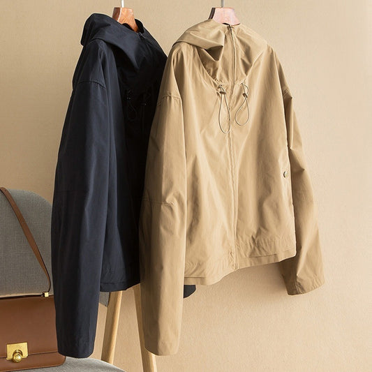 Short Trench Coat Feminino Fashionable Profile Slimming