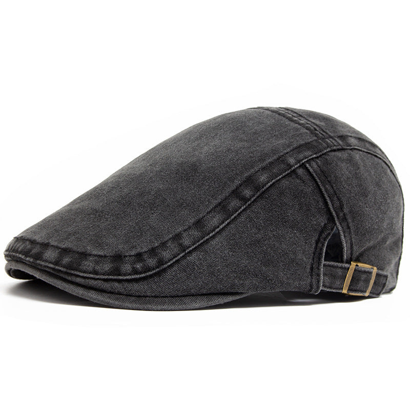 Retro Washed Denim Hat Cowboy Beret Fashion Casual Baseball Cap