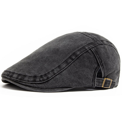 Retro Washed Denim Hat Cowboy Beret Fashion Casual Baseball Cap
