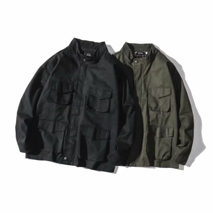 Multi-pocket Workwear Handsome Hong Kong Style Casual Jacket