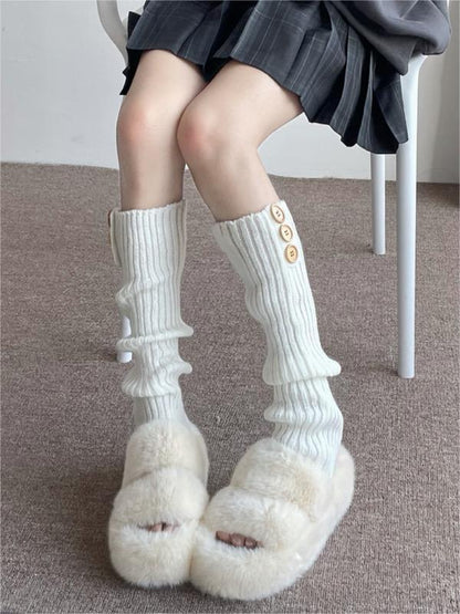 Women's Mid-calf Japanese Thickened Knitting Foot Sock