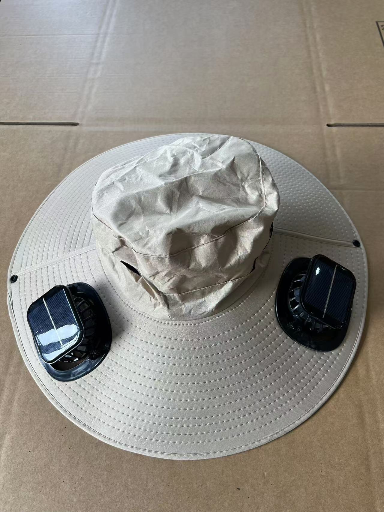 Men's Sun Shading Large Eave Sun Shading Solar Fan Cap